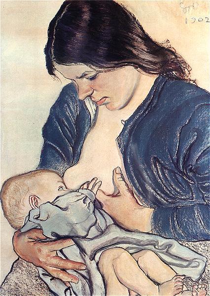 Stanislaw Wyspianski Motherhood, Norge oil painting art